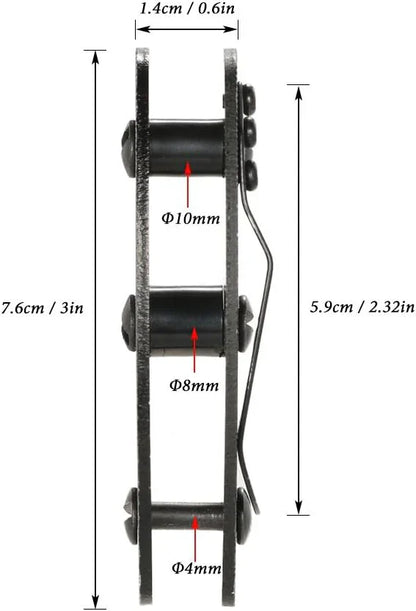Składany organizer na klucze ze stopu aluminium