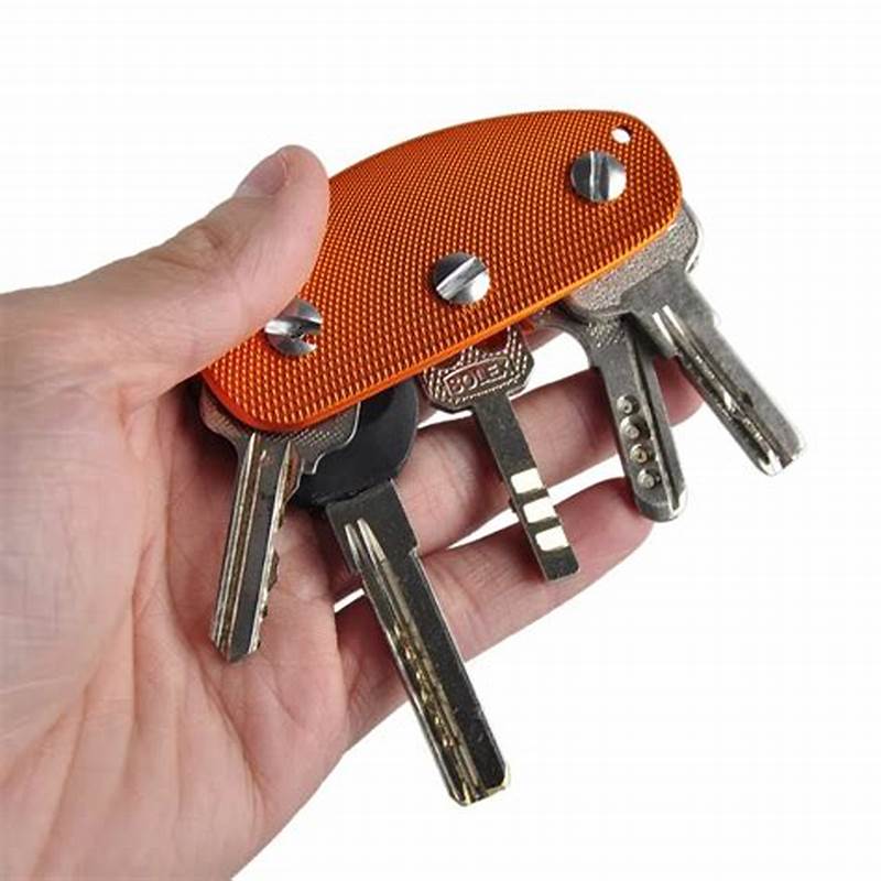 Składany organizer na klucze ze stopu aluminium